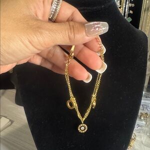 14K GP Bracelet in Stainless Steel